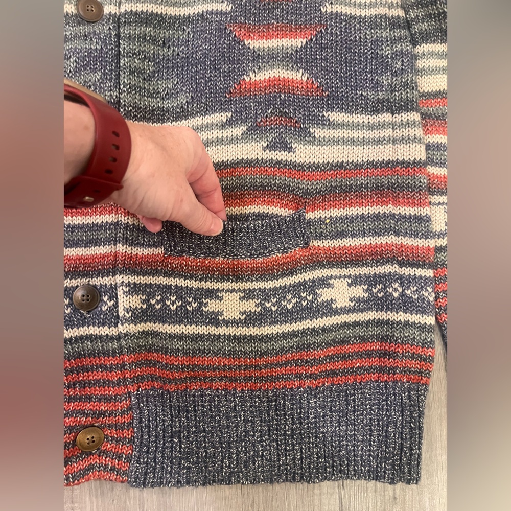 Faherty Men’s Thunderbird Serape Jacquard
Button Cardigan - Medium - EUC - Picture 11 of 14